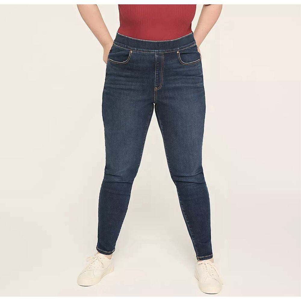 LANE BRYANT High Rise Skinny Jean Tighter Tummy Technology Blue 16R NWT